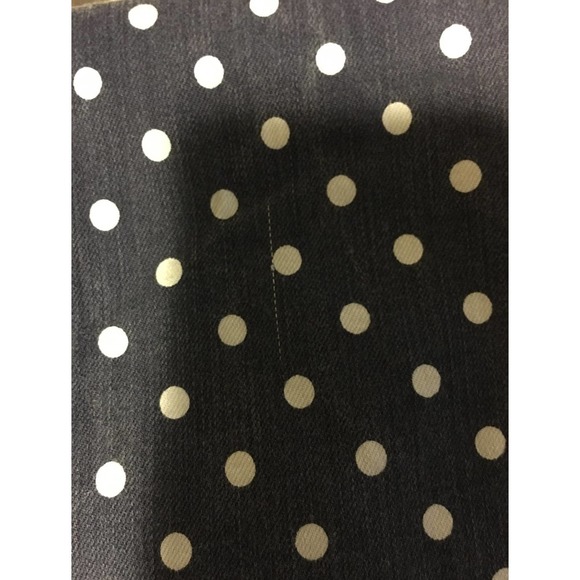 Ag Adriano Goldschmied Polka Dot "The Stevie Ankle" Jeans 25R Navy Blue& White - Picture 12 of 12